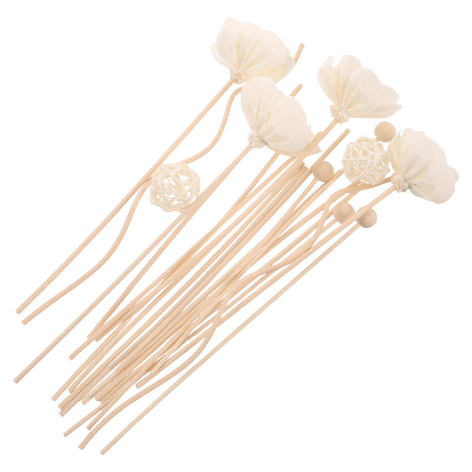 Home Bathroom Freshener - 22 Adet Doğal Rattan Yaseminli Çubuk