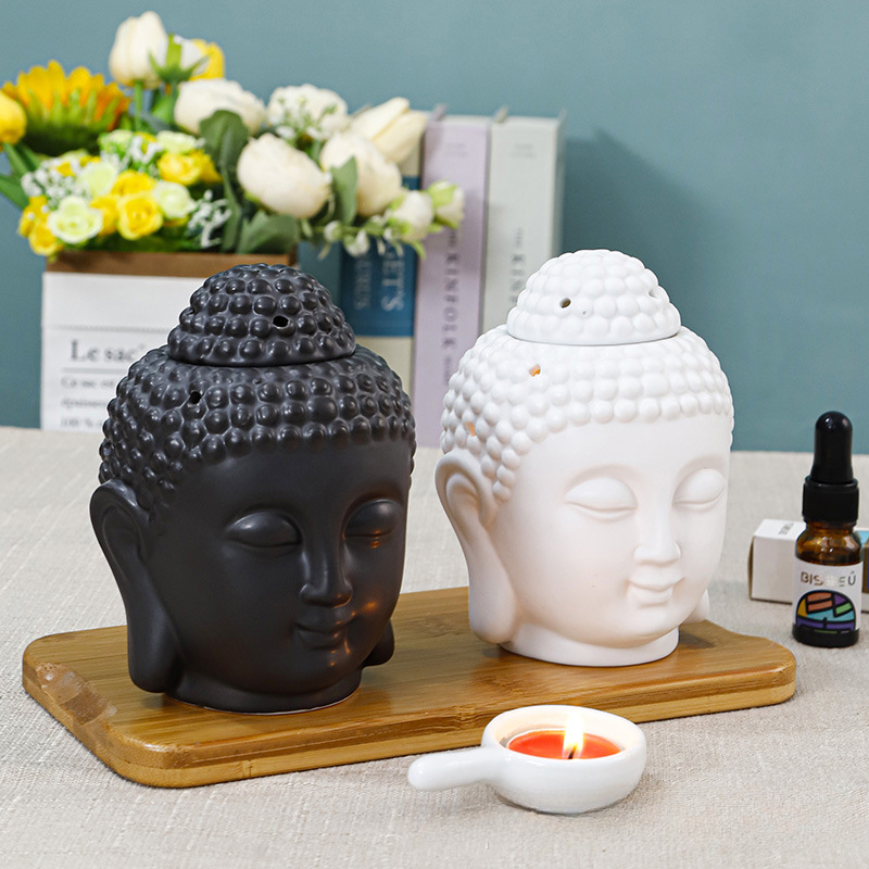 Home Bathroom Decor - Seramik Tütsü Brülör Buda Budizm Aromaterapi