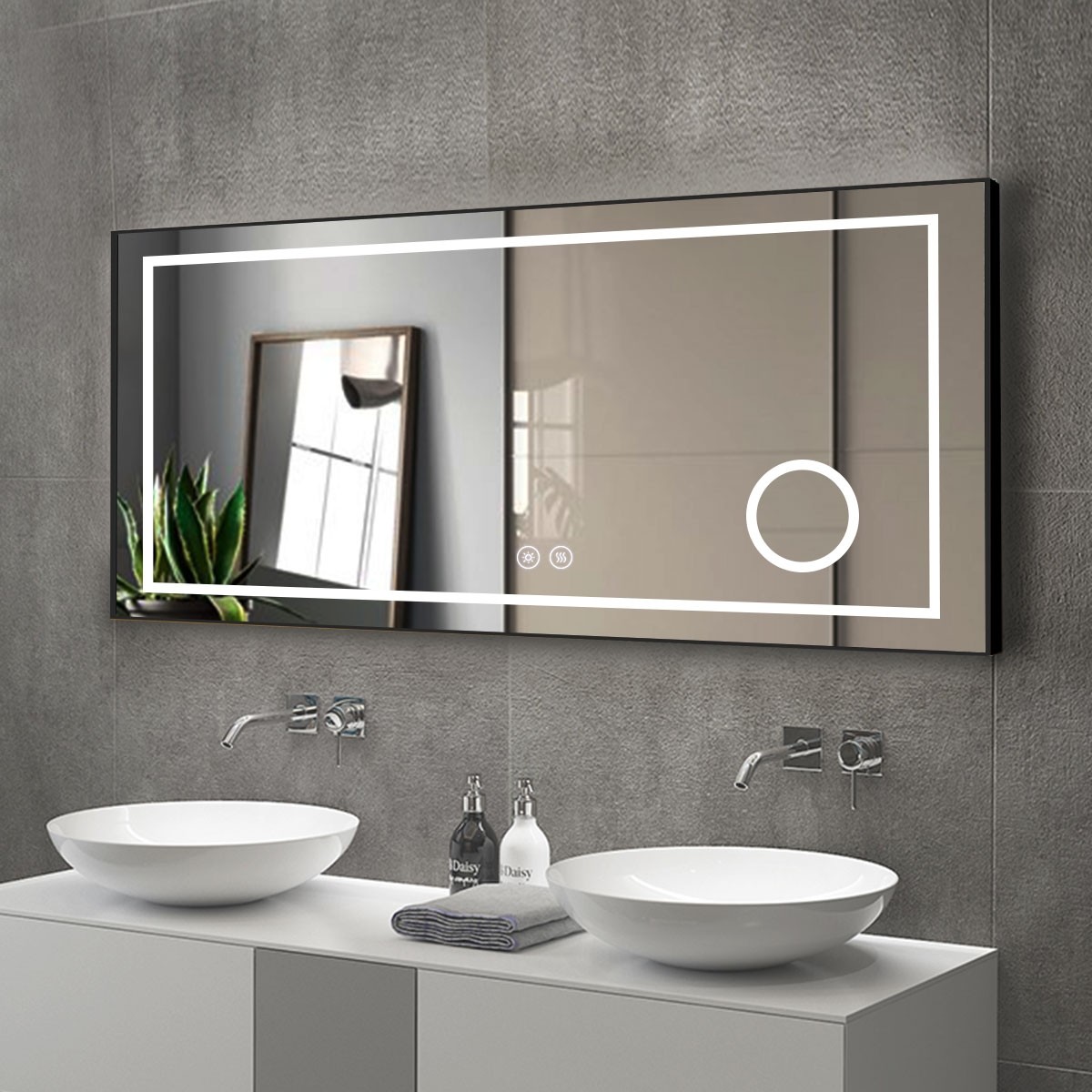 Bathroom Mirror Led - Özel Boyutlu Duvara Monte Edilen Makyaj