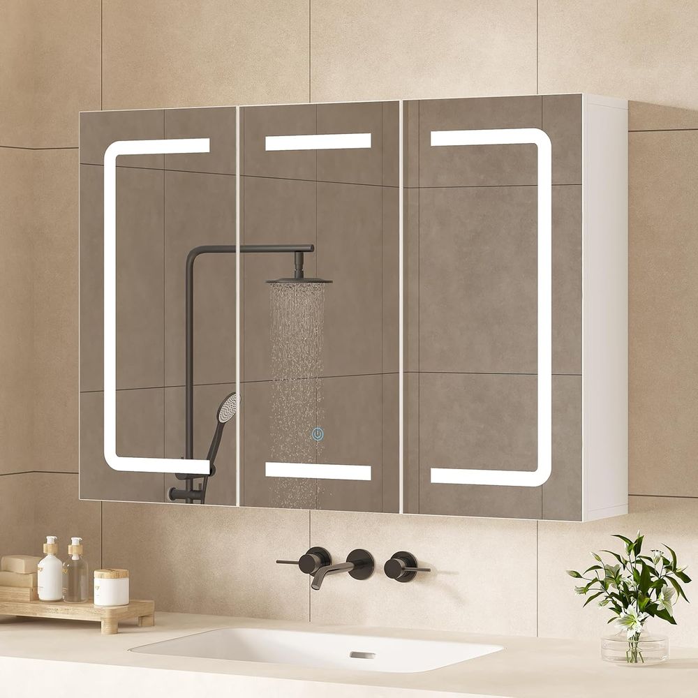 Bathroom Mirror Led - Aynalı İlaç Dolabı Düzenleyici, Işıklı ve