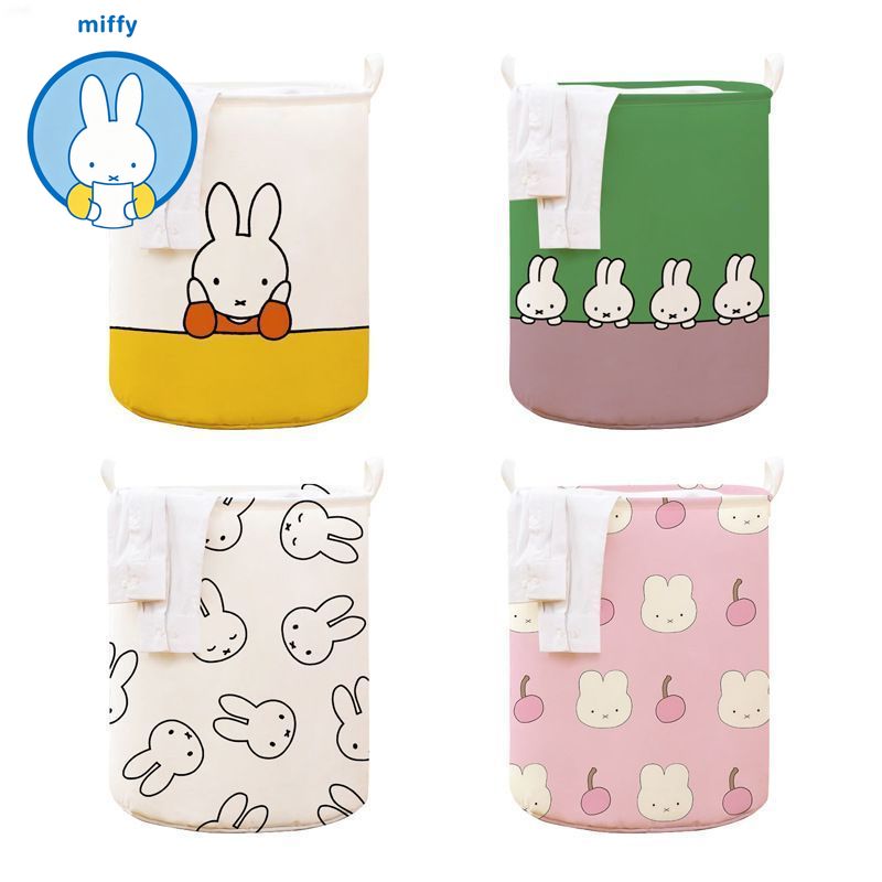 Home Edit Bathroom Storage - Kawaii Miffy Karikatür Kirli Giysiler Sepeti