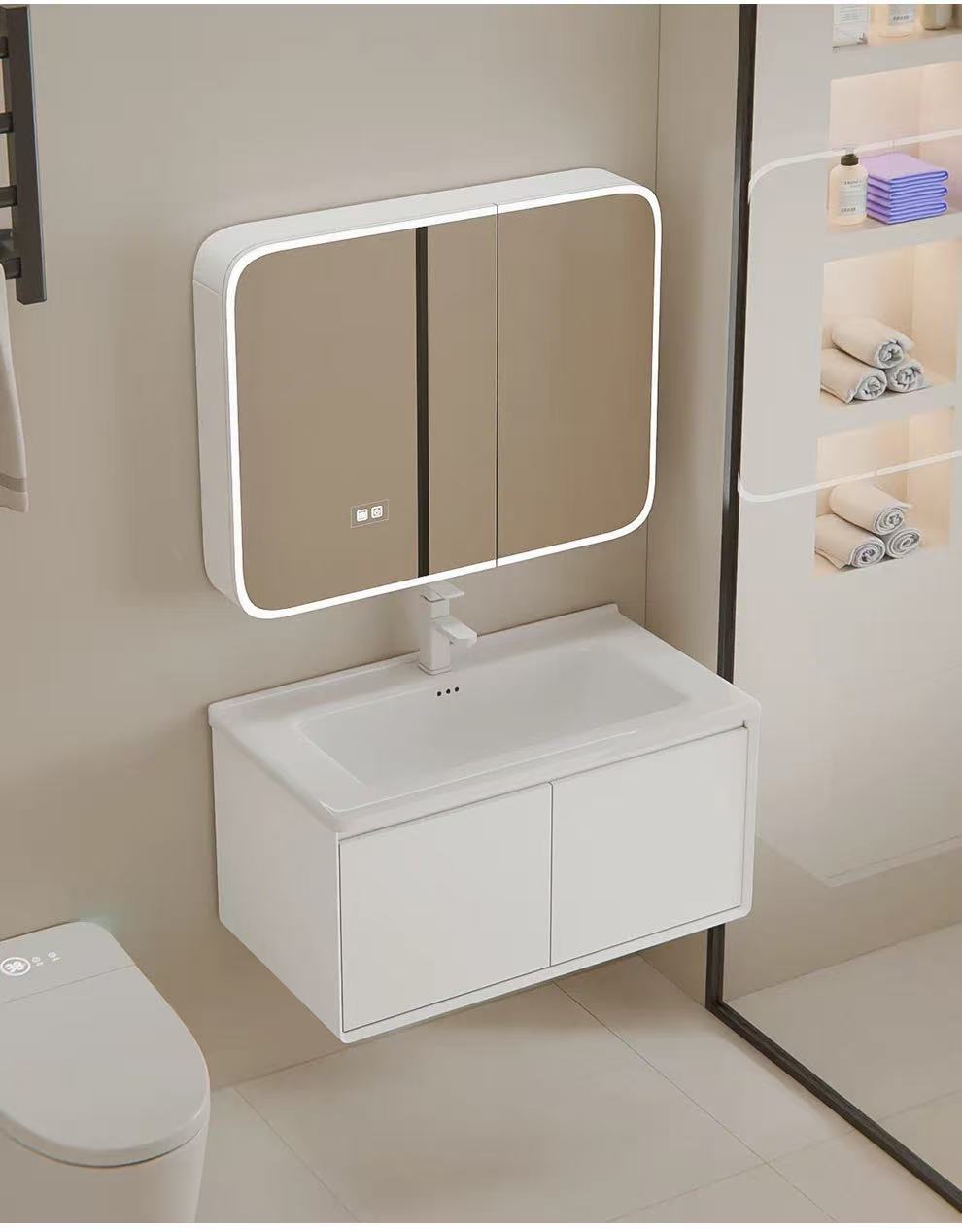 70cm Modern Minimalist Duvara  - Bathroom Mirror Led incelemesi ve fiyatı