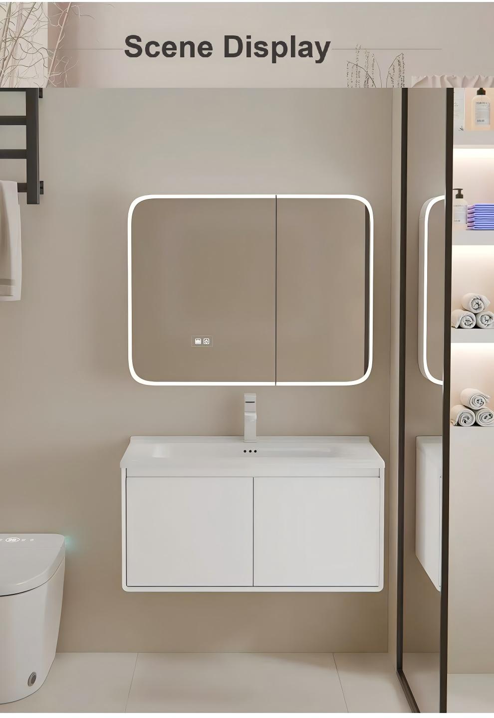 70cm Modern Minimalist Duvara  - Bathroom Mirror Led incelemesi ve fiyatı
