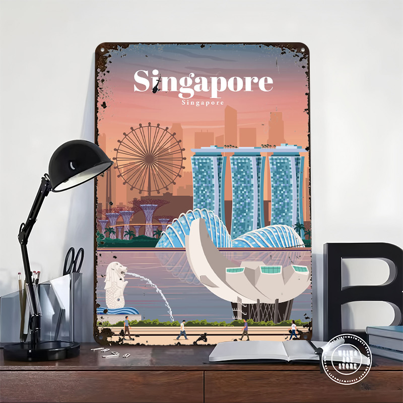 Singapur'a Seyahat Baskılı Pos - Home And Bathroom Singapore incelemesi ve fiyatı