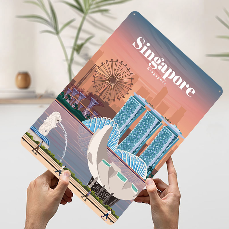 Singapur'a Seyahat Baskılı Pos - Home And Bathroom Singapore incelemesi ve fiyatı