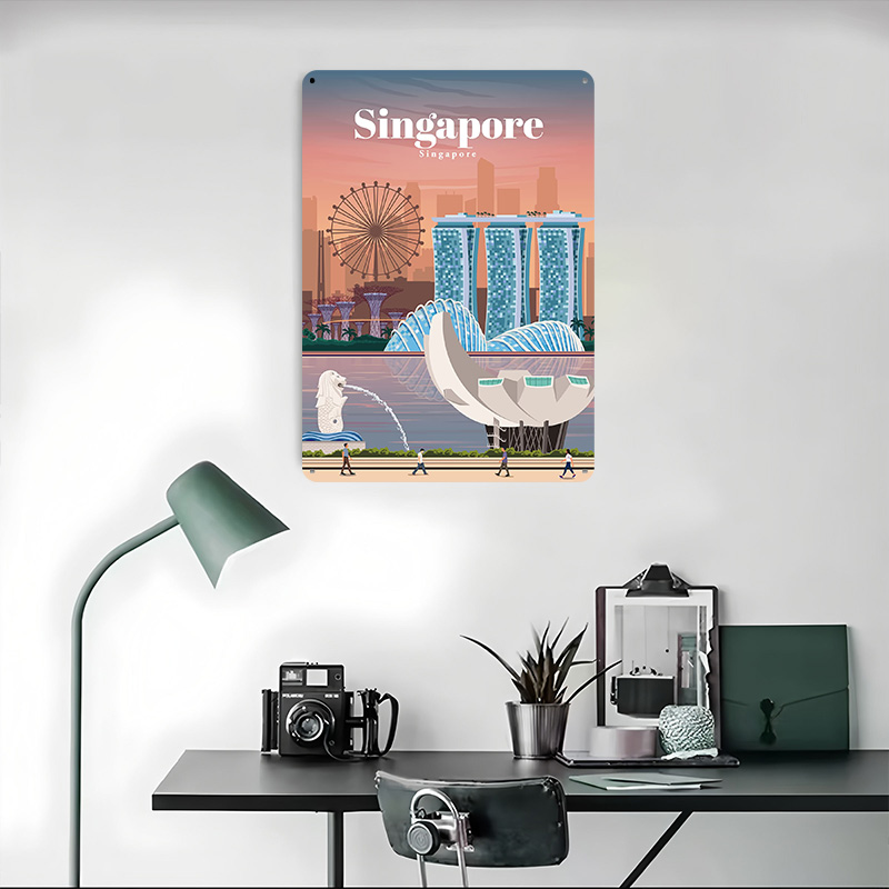 Singapur'a Seyahat Baskılı Pos - Home And Bathroom Singapore incelemesi ve fiyatı