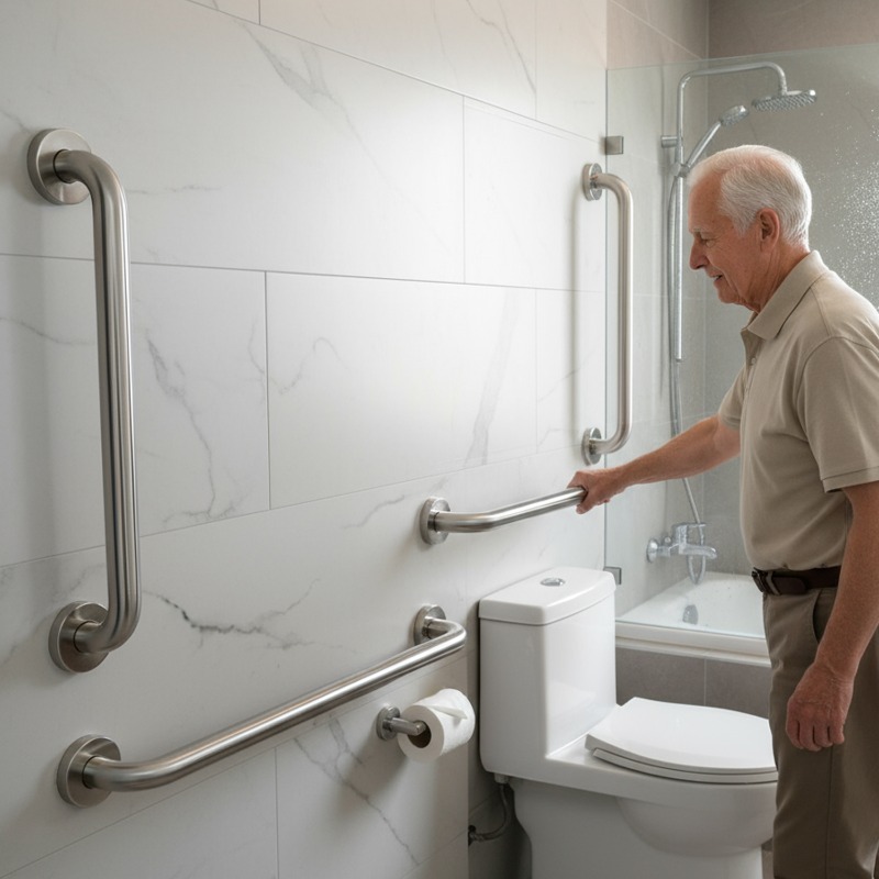 Çoklu Boyutlarda Paslanmaz Çel - Home Bathroom Grab Bar incelemesi ve fiyatı