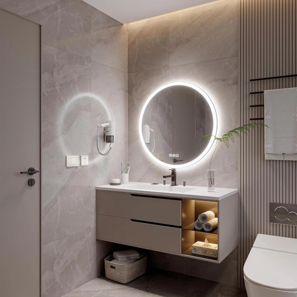 Modern 20 İnç Yuvarlak Alüminy - Bathroom Mirror Led incelemesi ve fiyatı