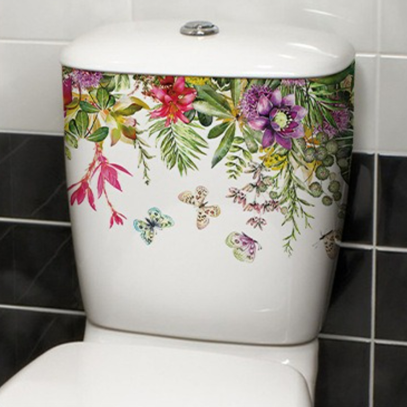 Canlı Bahar Kelebek Çiçek Tuva - Home Bathroom Layout incelemesi ve fiyatı