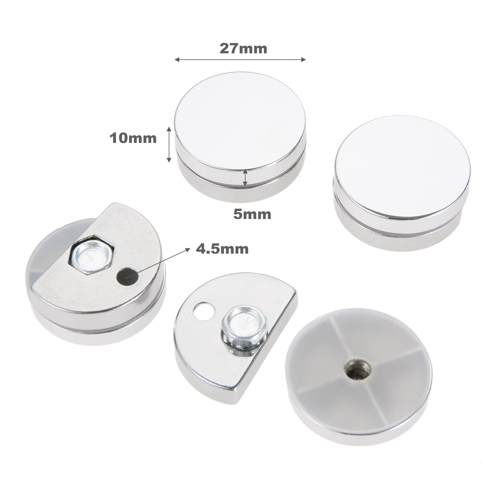 4 adet 20/27mm yuvarlak cam ke - Home Hardware Bathroom Mirrors incelemesi ve fiyatı
