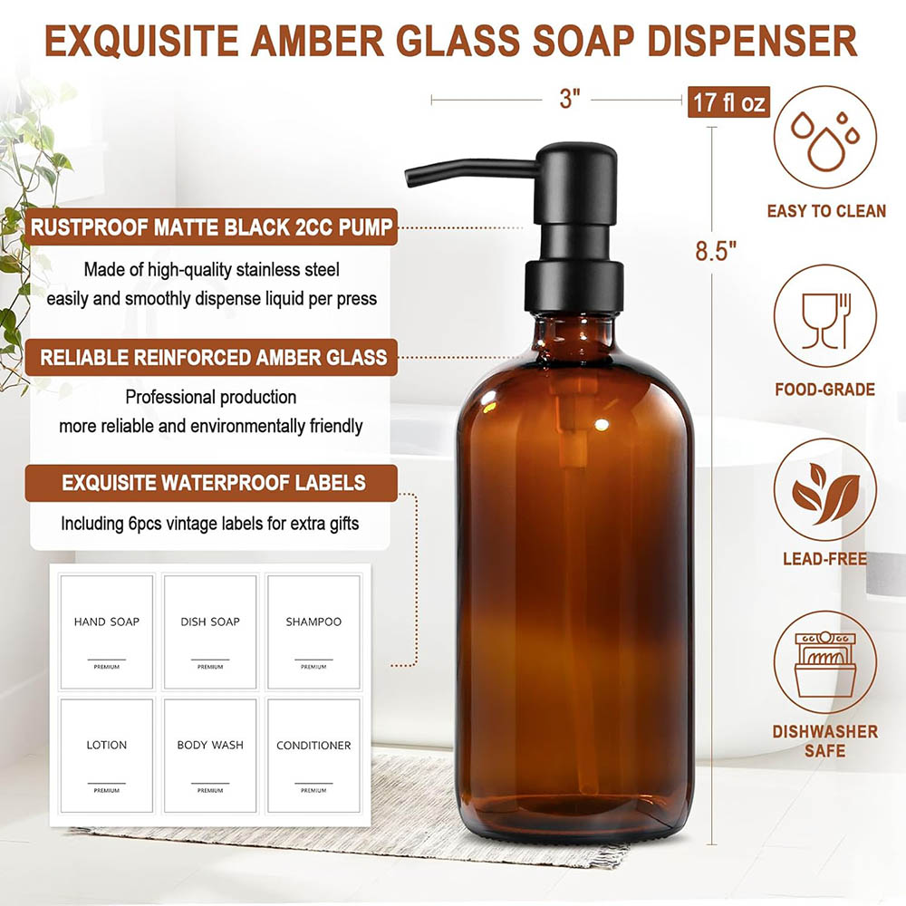 Amber Cam Sabunluk, 2'li Paket - Soap Dispenser Pump incelemesi ve fiyatı